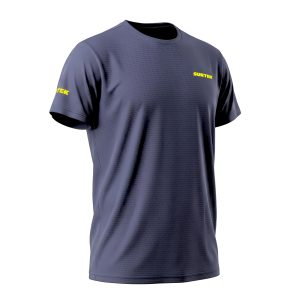 PRFSMM Playera dryfit con cuello redondo color azul marino talla L Surtek