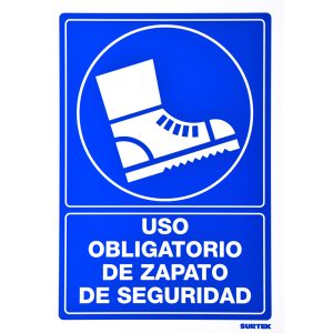 SES10 Señal "Zapatos de seguridad" Surtek