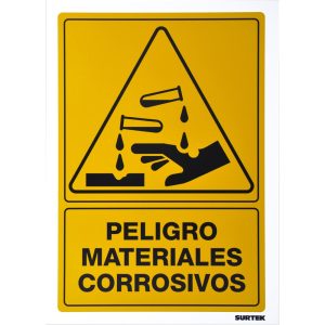 SES29 Señal "Materiales corrosivos" Surtek