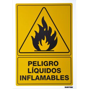 SES32 Señal "Líquidos inflamables" Surtek
