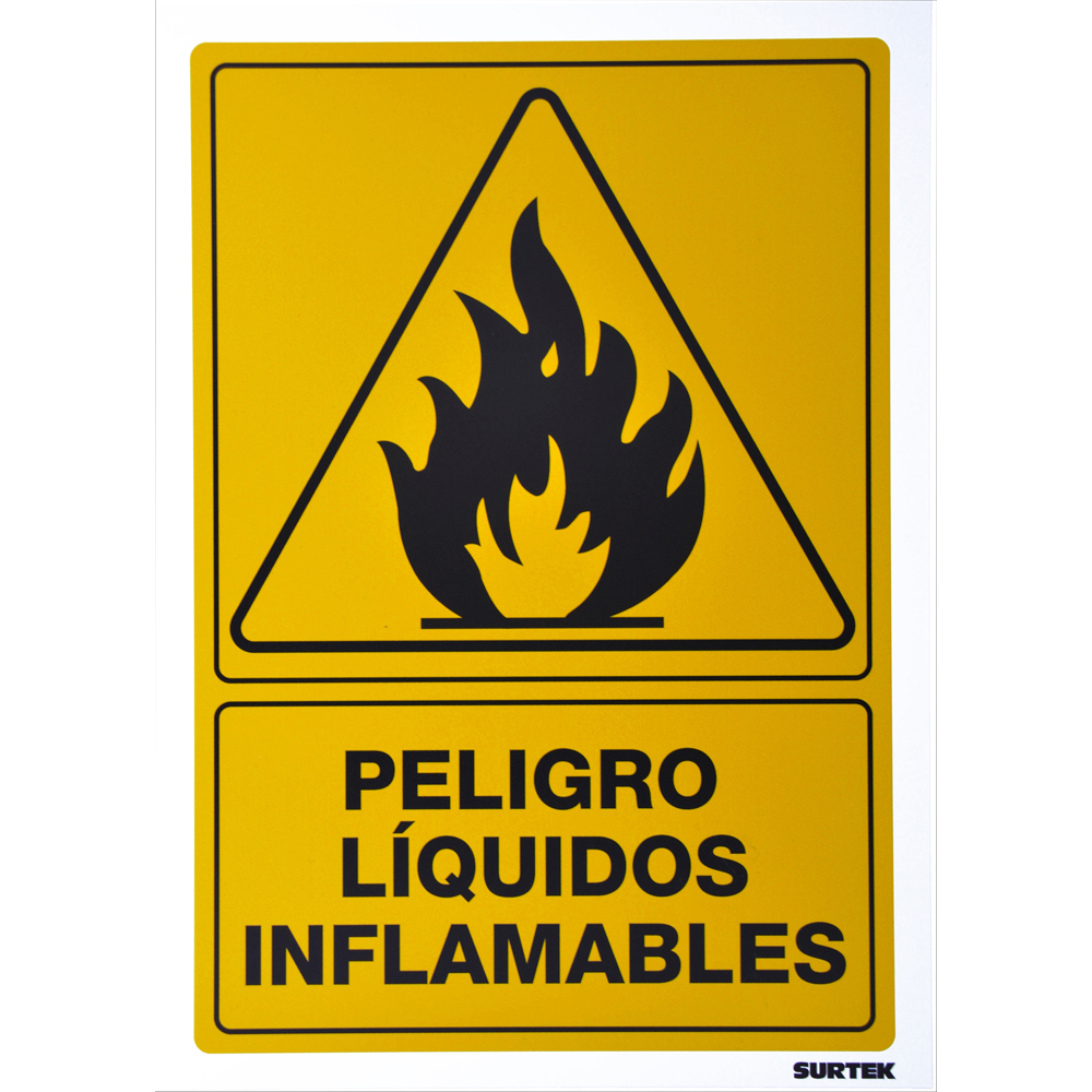 SES32 Señal "Líquidos inflamables" Surtek