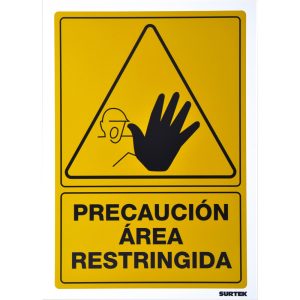 SES34 Señal "Área restringida" Surtek