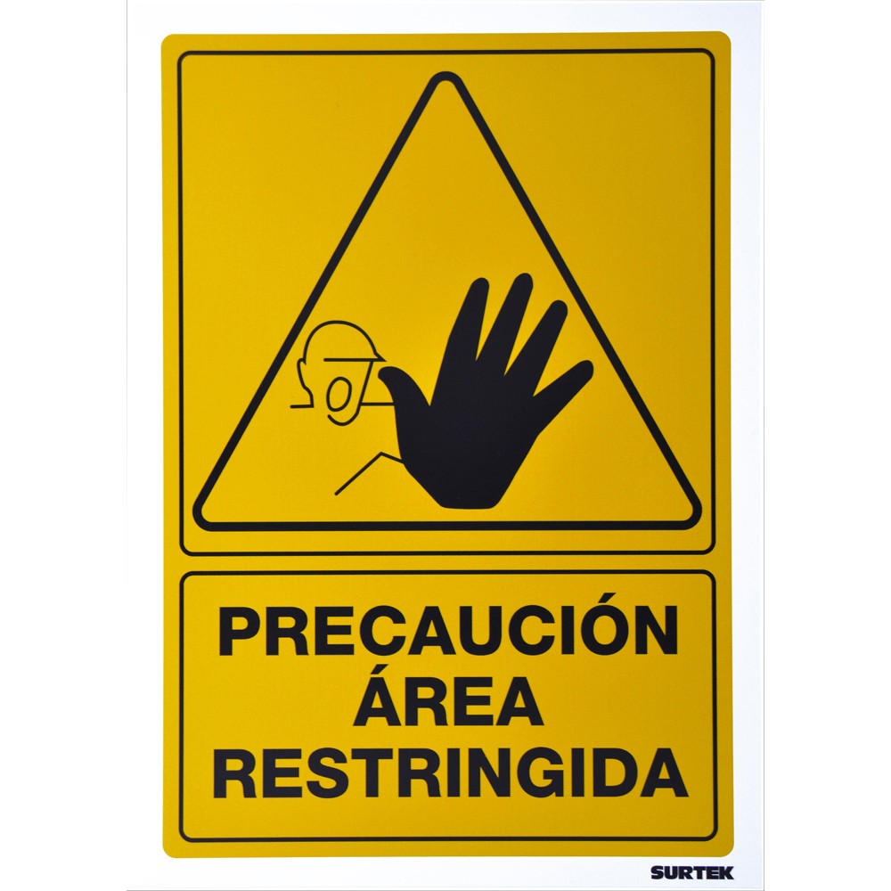 SES34 Señal "Área restringida" Surtek
