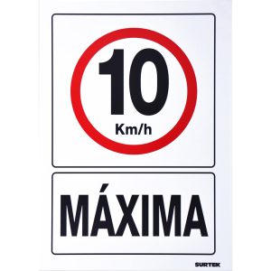 SES50 Señal "10 km/h máxima" Surtek