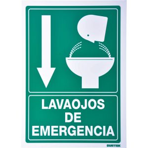 SES7 Señal "Lava ojos emergencia" Surtek