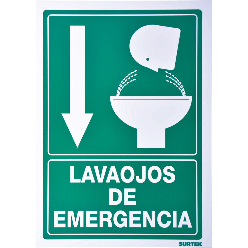 SES7 Señal "Lava ojos emergencia" Surtek