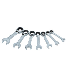 100576 Juego llaves cortas combinadas con matraca pulgadas Surtek.