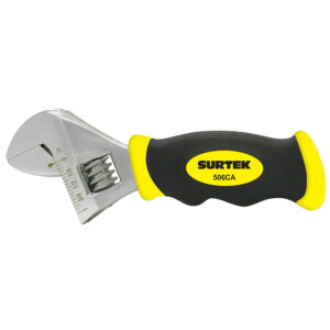 506CA Llave corta ajustable 6" con grip Surtek