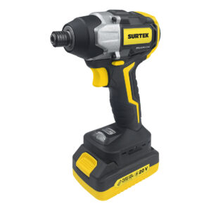 AI620 Atornillador de impacto 1/4" a batería Litio-ion 20 V, 200 Nm Surtek