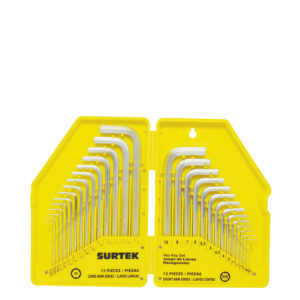 ALLF30 Surtek Juego combinado 30 llaves hexagonales "L" en estuche