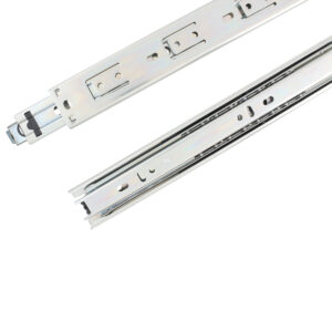 CET445 Corredera de extensión total para cajón, 4.5 cm x 45 cm, 2 piezas Lock