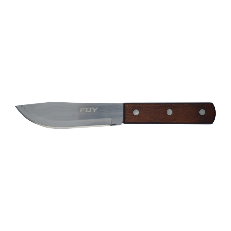 CU61M Cuchillo cebollero de acero inoxidable con mango de madera de 6" Foy