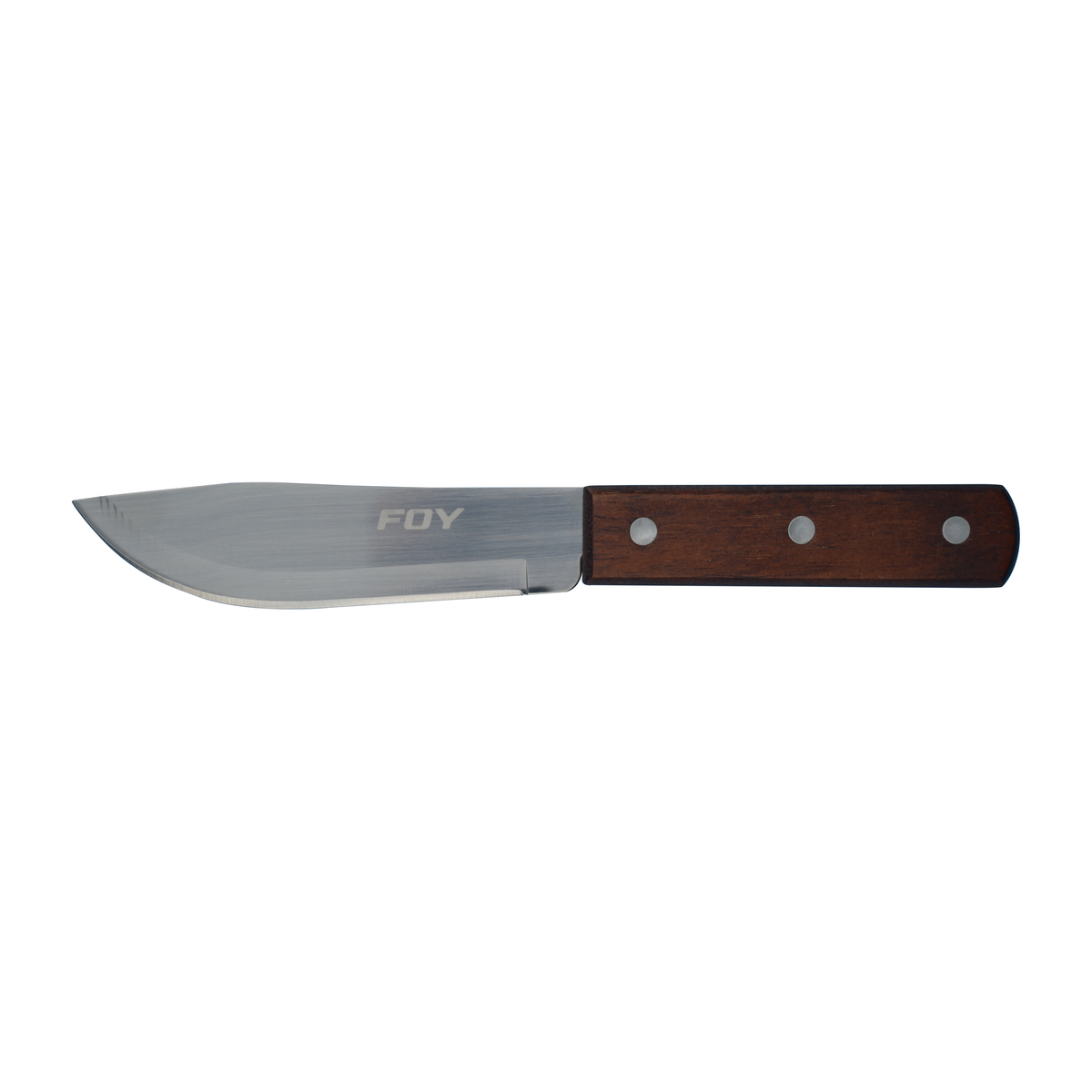 CU81M Cuchillo cebollero de acero inoxidable con mango de madera de 8" Foy