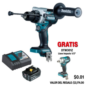 DHP486RTJ Rotomartillo 1/2 18v 5amp