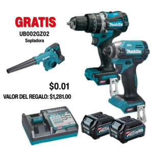 DK0178G203 Kit rotomartillo inalámbrico y atornillador de impacto inalámbrico