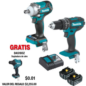 DLX2500T Kit rotomartillo inalámbrico y llave de impacto inalámbrica
