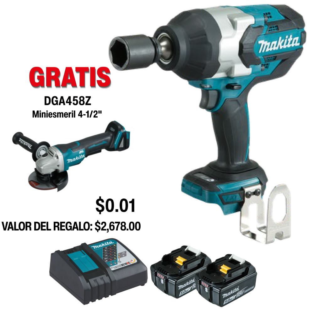 DTW1001RTJ Llave de Impacto 18V BL