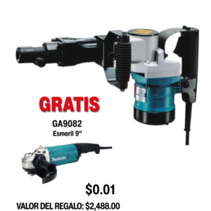 HM1211B Martillo Demoledor de 20 lbs., acepta brocas Hex de 3/4"