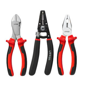 JE3C Juego de pinzas para electricista con mango bimaterial combinado, 3 piezas Urrea