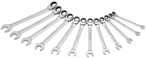 JLMC12M Juego de 12 llaves de matraca spline métricas Urrea