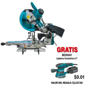 LS1219L Sierra inglete telescopica 12" de Doble‑Bisel de Corredera con Láser
