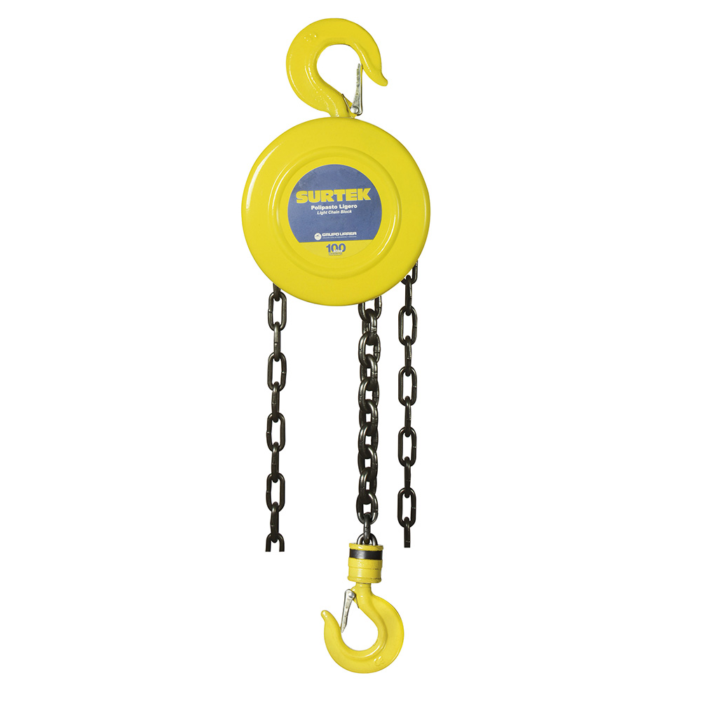POLAC3L Polipasto ligero (garrucha) 2ton, cadena 3 mt Surtek