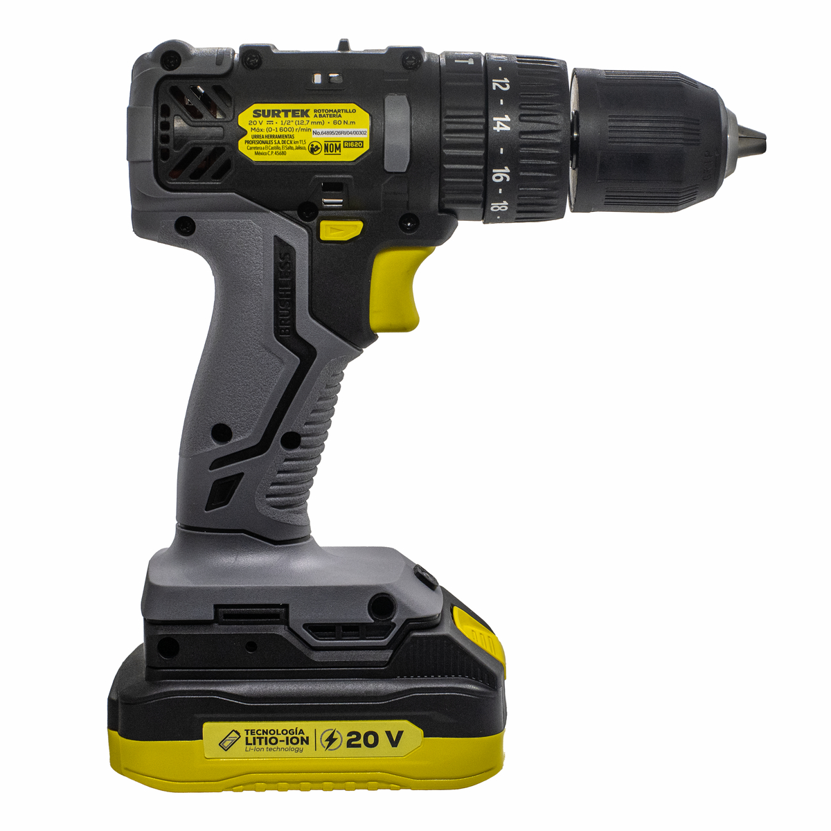 RI620 Rotomartillo de impacto 1/2" a batería Litio-ion 20 V, 38 Nm Surtek - Imagen 5
