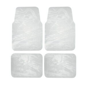 TA4T Juego de tapetes para auto, 4 piezas, color transparente Surtek
