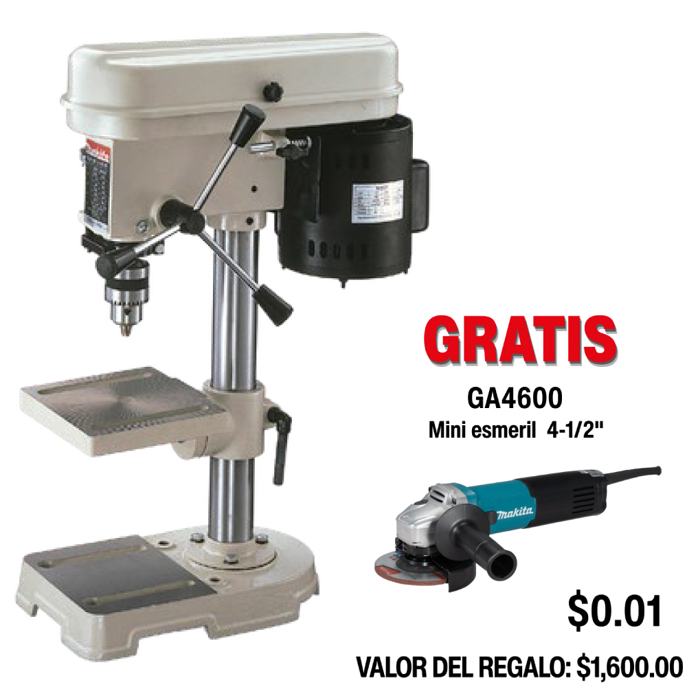 TB131 TALADRO PEDESTAL DE BANCO MAKITA DE 5 VELOCIDADES