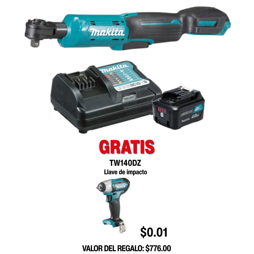 WR100DWM Matraca Inalambrica 4amp