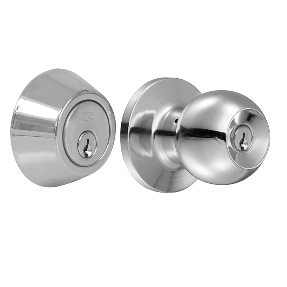 10CB Combo pomo bola y cerrojo doble, acero inoxidable Lock