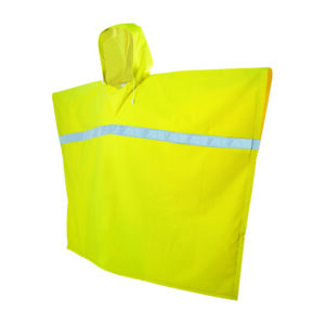 137619 Surtek Poncho impermeable con reflejante color amarillo unitalla
