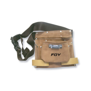 143213 Estuche portaherramientas cuero cinto, 4 compartimientos Foy