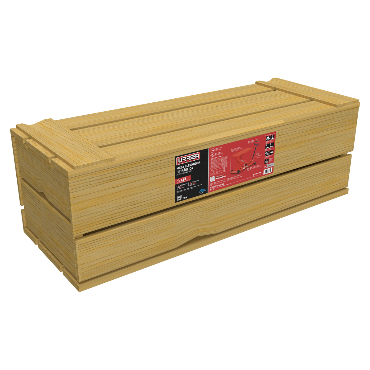 2483 Mesa hidráulica elevadora 1.5 ton Urrea - Imagen 2