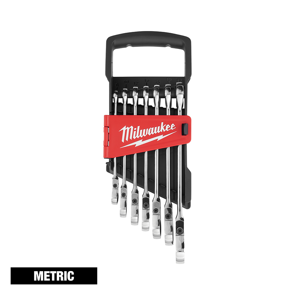 48-22-9529 Llave combinada de trinquete de cabezal flexible - métrica (7 piezas) - Imagen 7