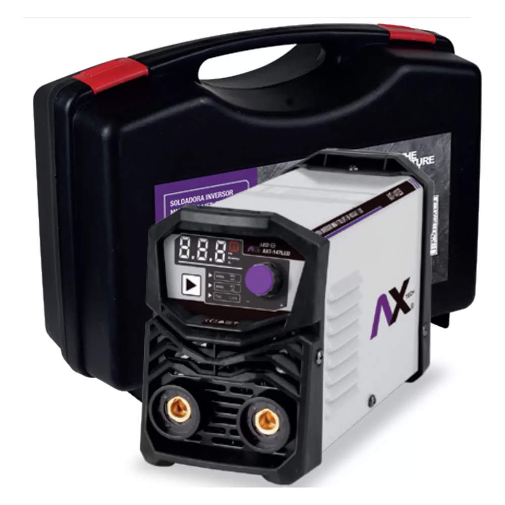 AXT-147LED SOLDADORA INVERSOR MMA/TIG LIFT 140A, BI VOLTAJE 110/220V
