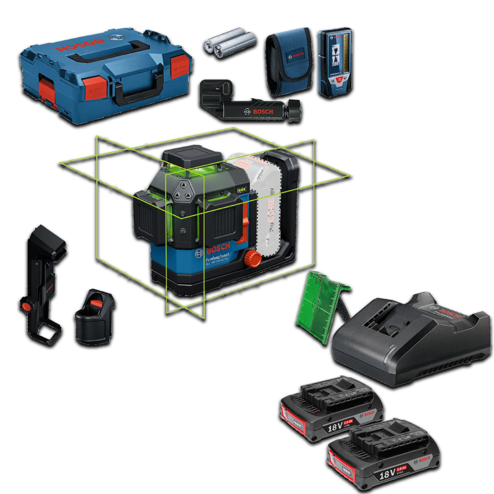 BCH-0615A002PV Nivel láser Bosch GLL 18V-120-33 CG 240M STARTER KIT 18V