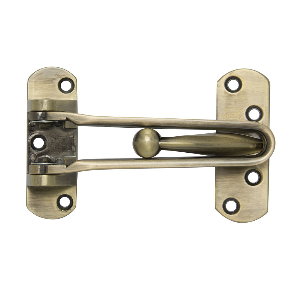 L044LAB Accesorio de seguridad para puerta latón antiguo Lock