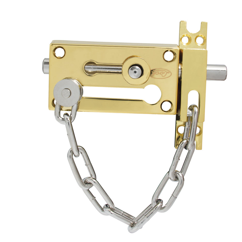 L048LBB Pasador de sobreponer cadena latón brillante Lock