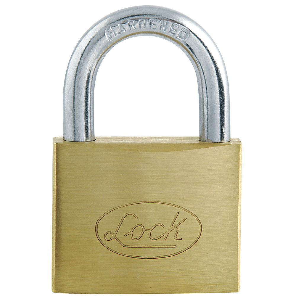 L22S50ELBB Candado de acero corto llave estándar 50mm latonado Lock