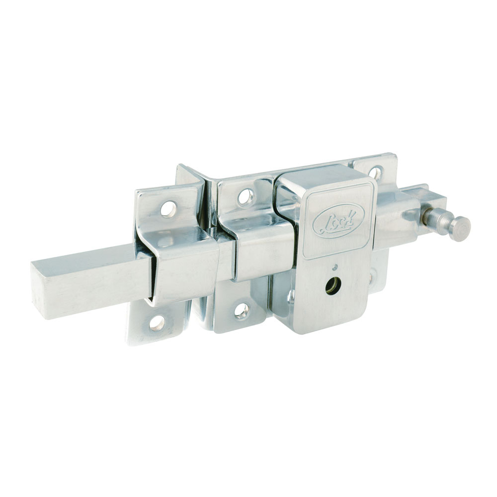 L590DCB Cerradura derecha barra libre; tetra cromo brillante Lock