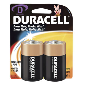 MN1300 Pila alcalina marca Duracell® D con 2 piezas Surtek