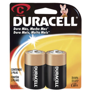 MN1400 Pila alcalina marca Duracell® C con 2 piezas Surtek