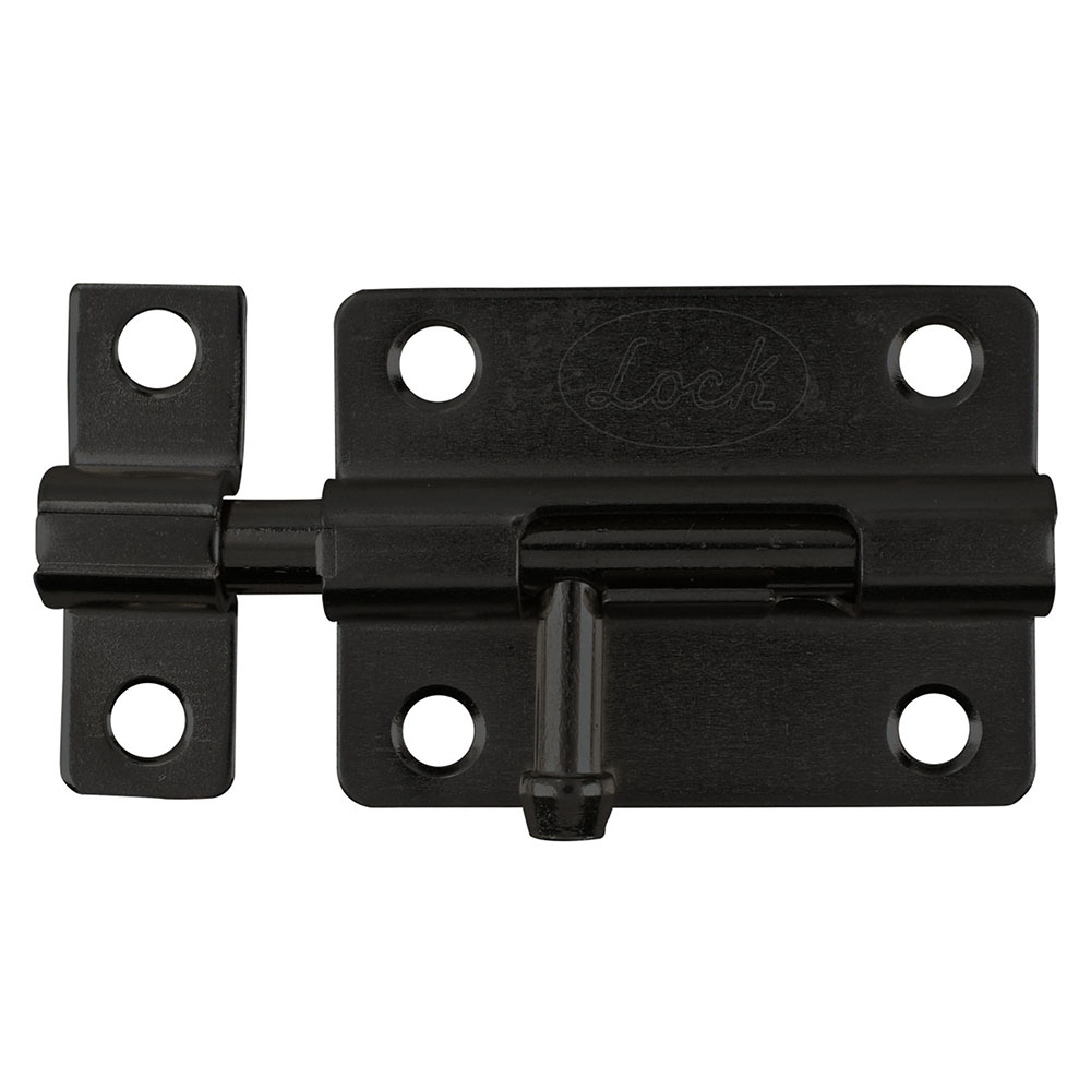 PABN8 Pasador de sobreponer tipo barril acabado latón negro, 8 cm Lock