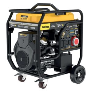 TKA-GS12004E GENERADOR 12000 Wtts, 22HP, 127/220V, MONOFASICO Y TRIFASICO, DOS PISTONES, MARCHA, BATERIA Y LLANTAS