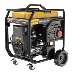 TKA-GS20000E GENERADOR 20000 Wtts, 28HP, 127/220V, MONOFASICO Y TRIFASICO, DOS PISTONES, MARCHA, BATERIA Y LLANTAS