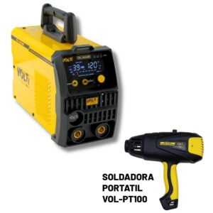 VOL-200LED-C1 Soldadora Inverter Electrodo y TIG Lift 200A Bivoltaje 110V/220V
