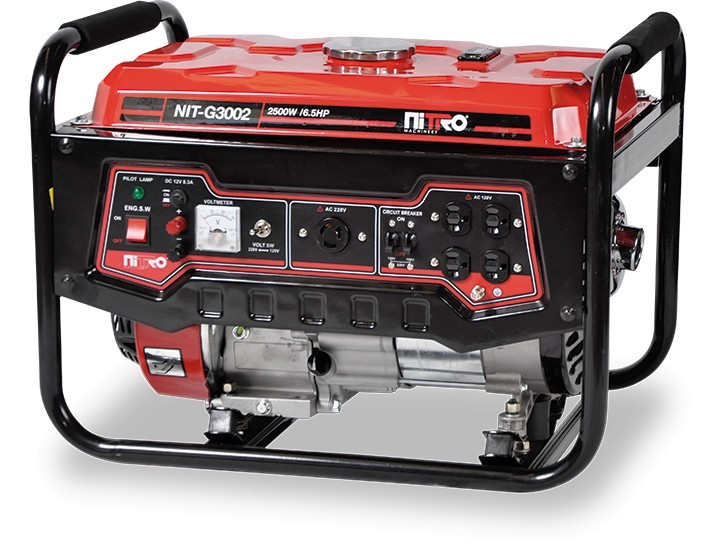 GENERADOR 2,800Wtts, 6,5HP, 120-220V/60Hz